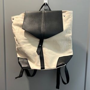NWT Cream & Black backpack